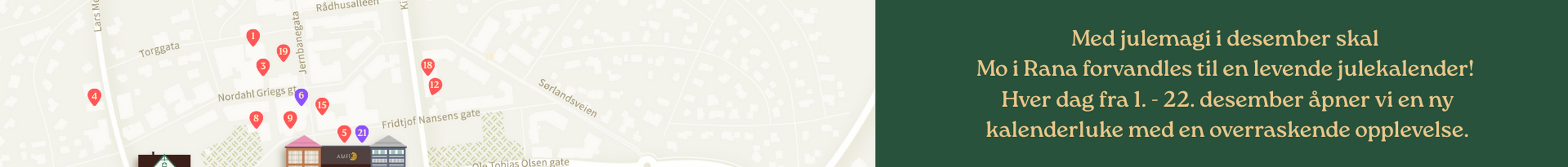 kart levende julekalender